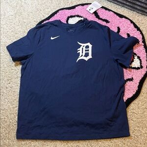 Nike Navy T-Shirt with White Detroit